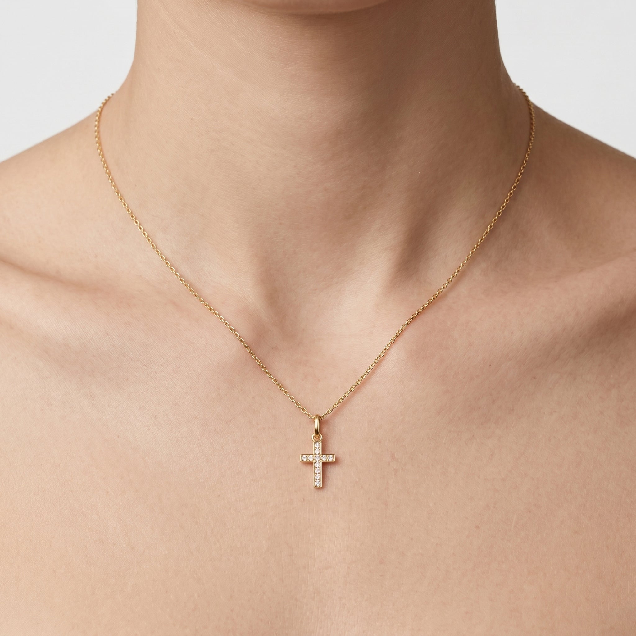 Gold Cross Necklace