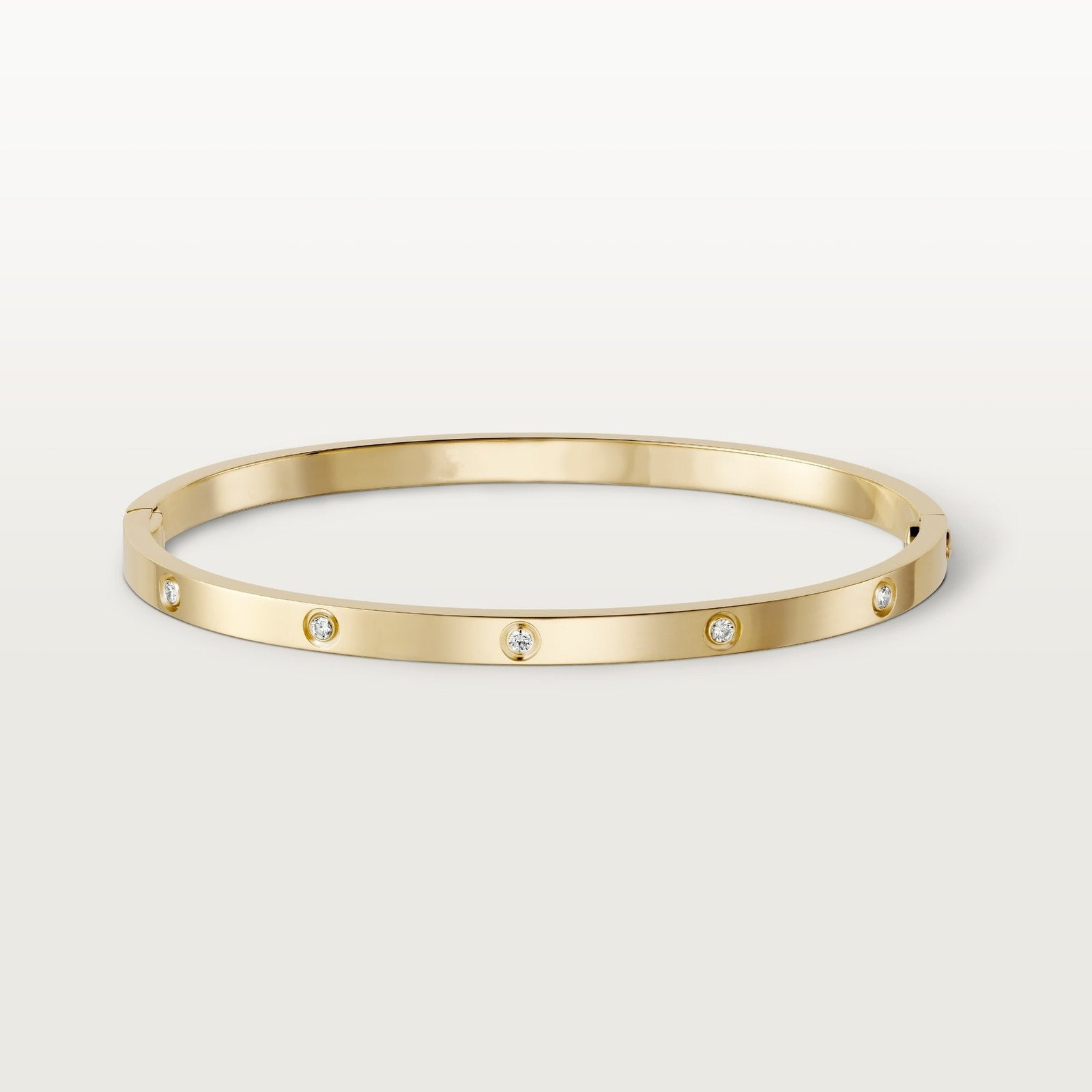 Small Zircon Bracelet · 18K Gold Plated · 10 Cubic Zircon Stones
