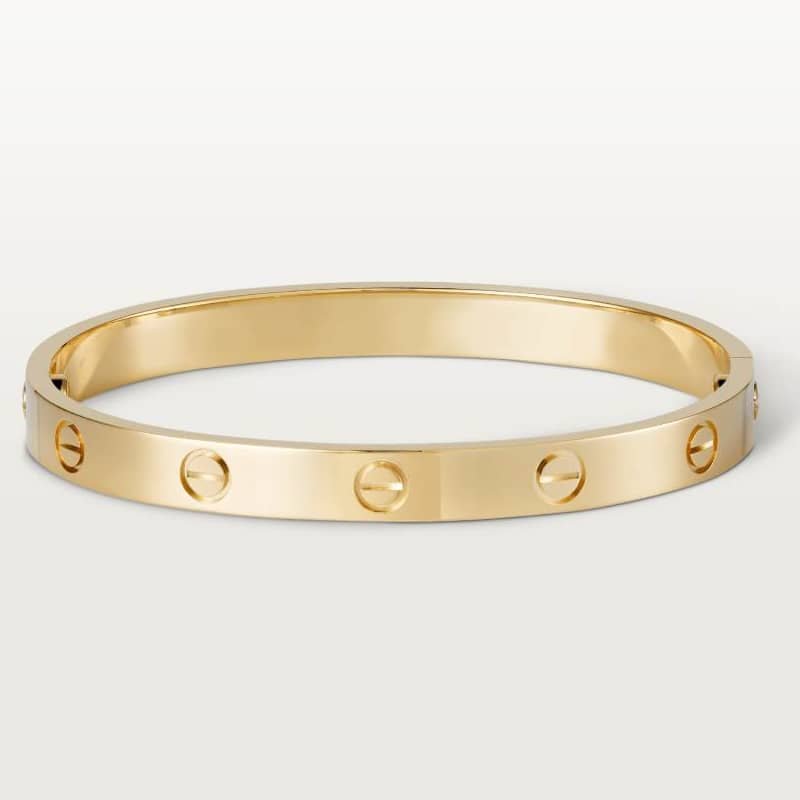 Gold-Plated CZ Minimal Bangle Bracelet (0.24″)