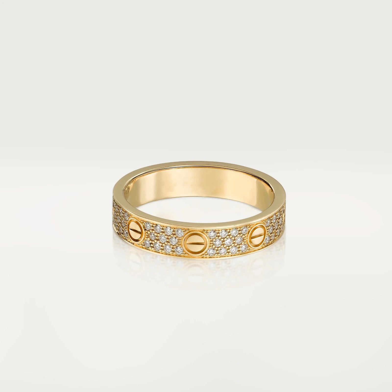 Gold-Plated CZ Band Ring (4mm)