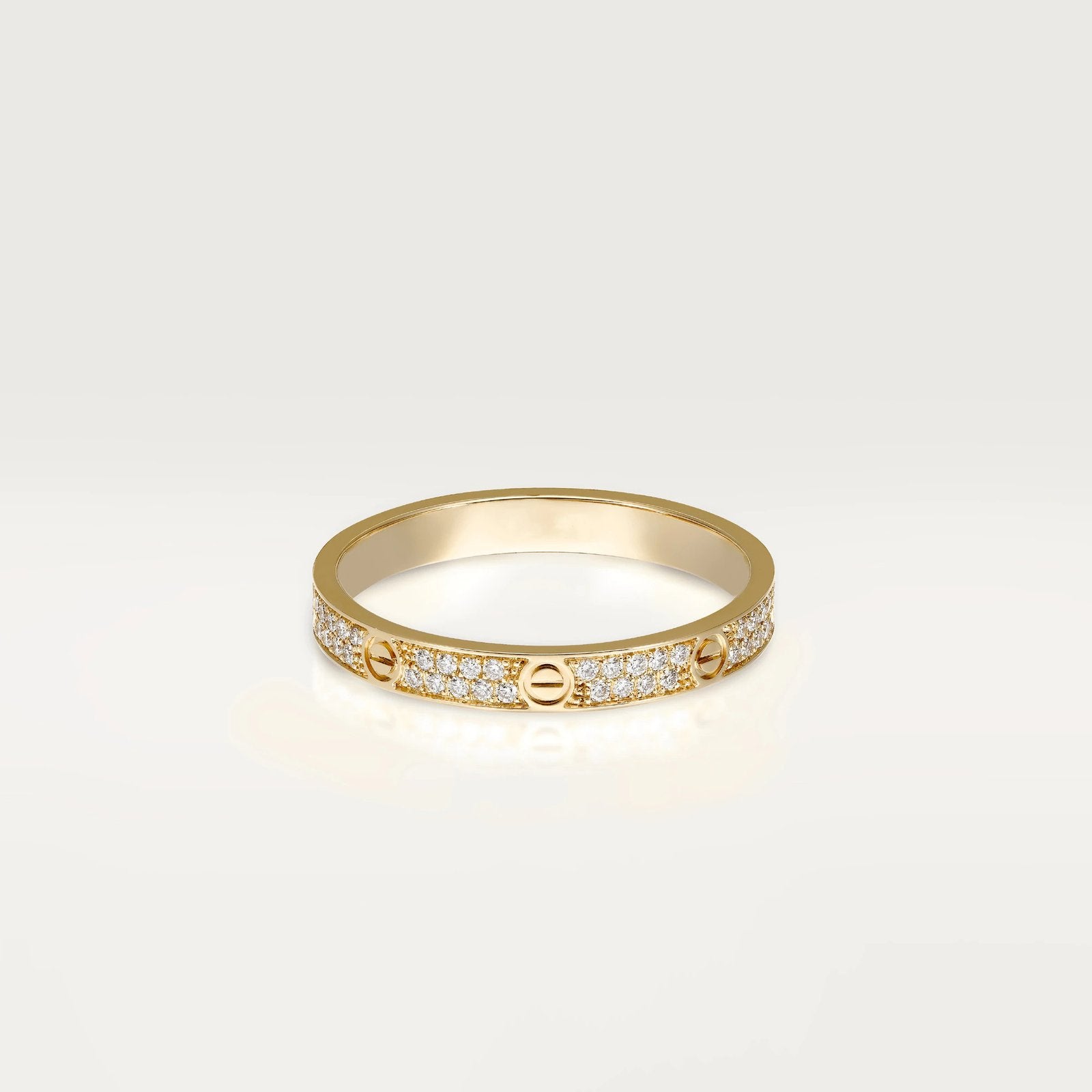 Gold-Plated CZ Slim Band Ring
