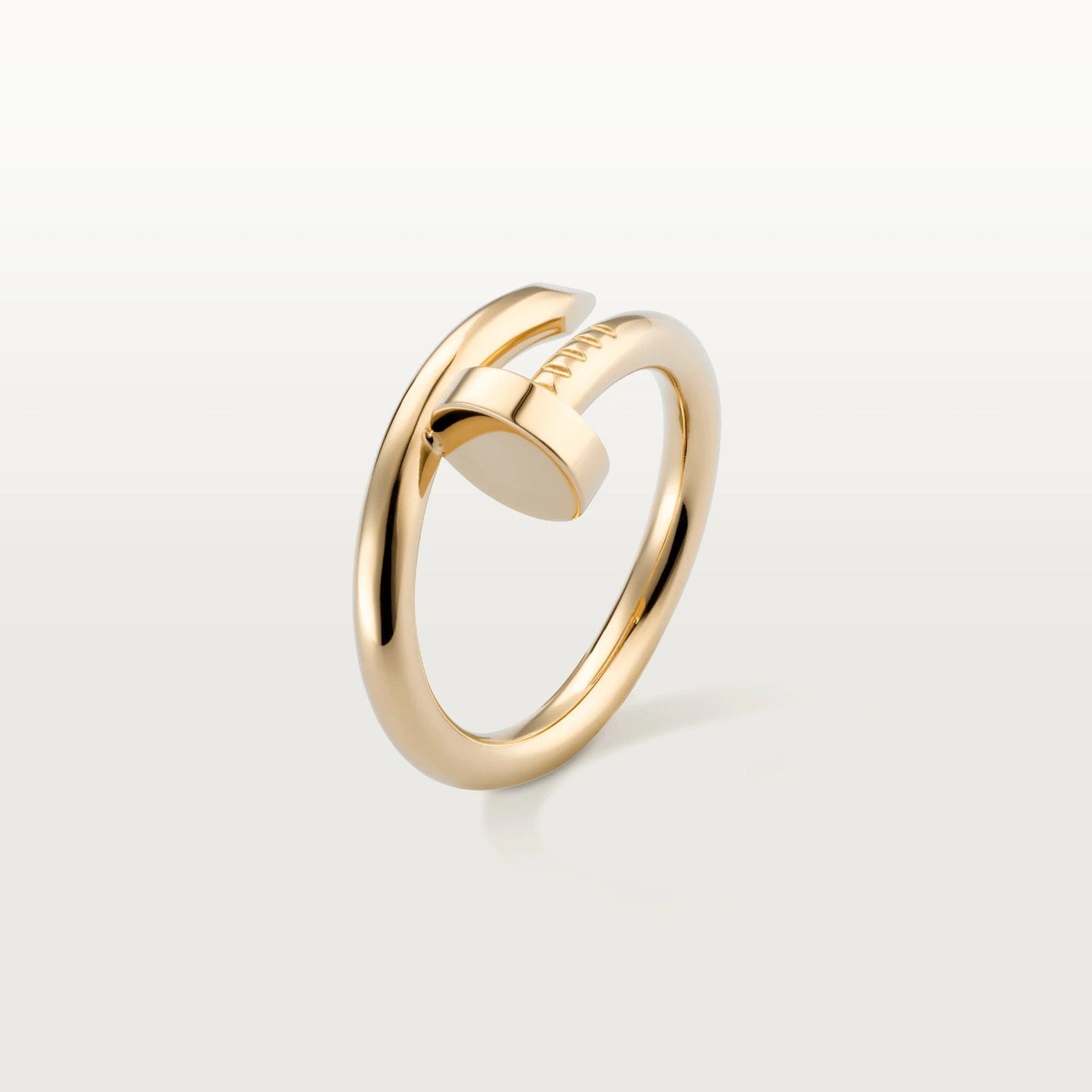 Nail Open Ring · 18K Gold Plated · V Gold · Minimalist Design