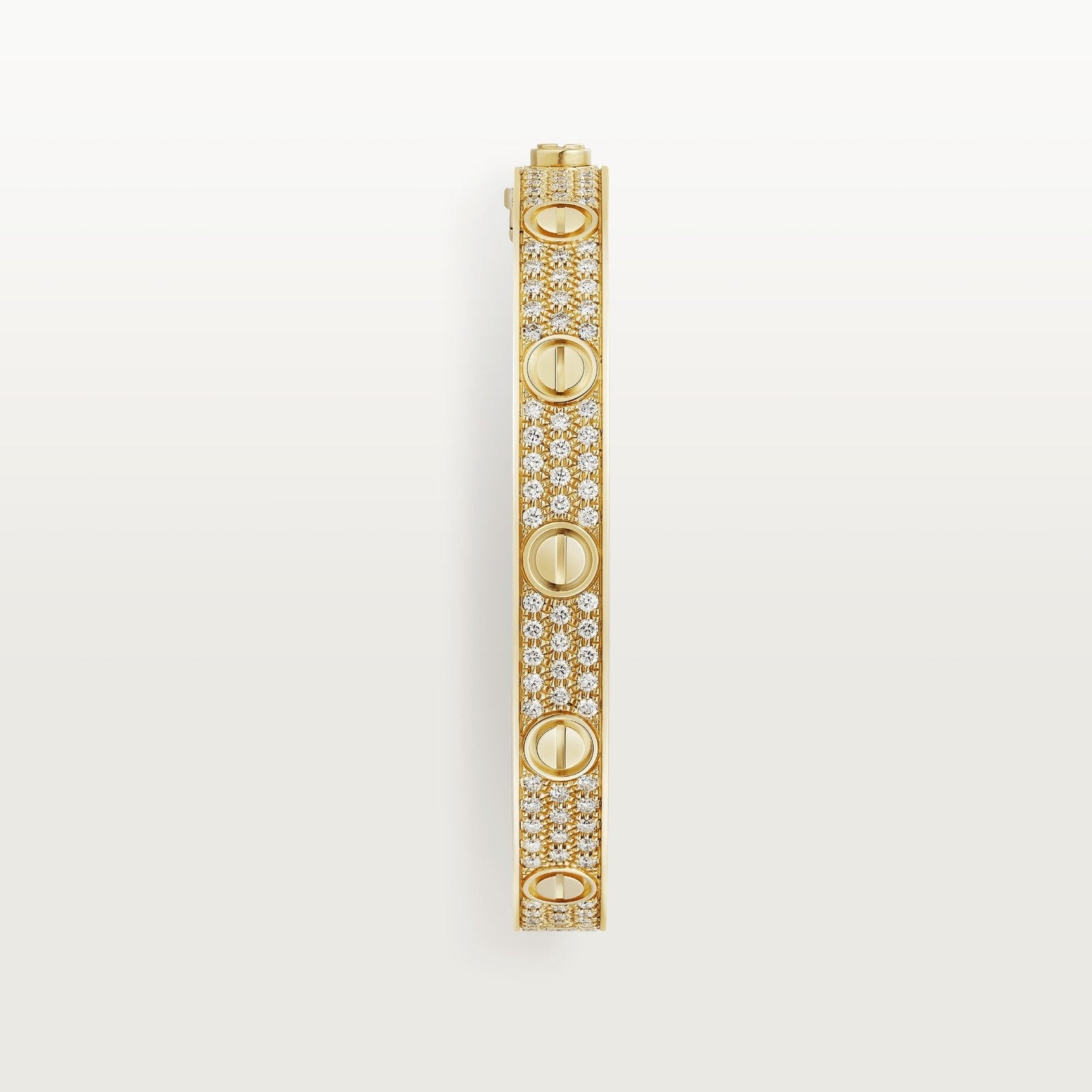 Wide Pavé Bangle Bracelet · 18K Gold Plated · Zirconia Cuff