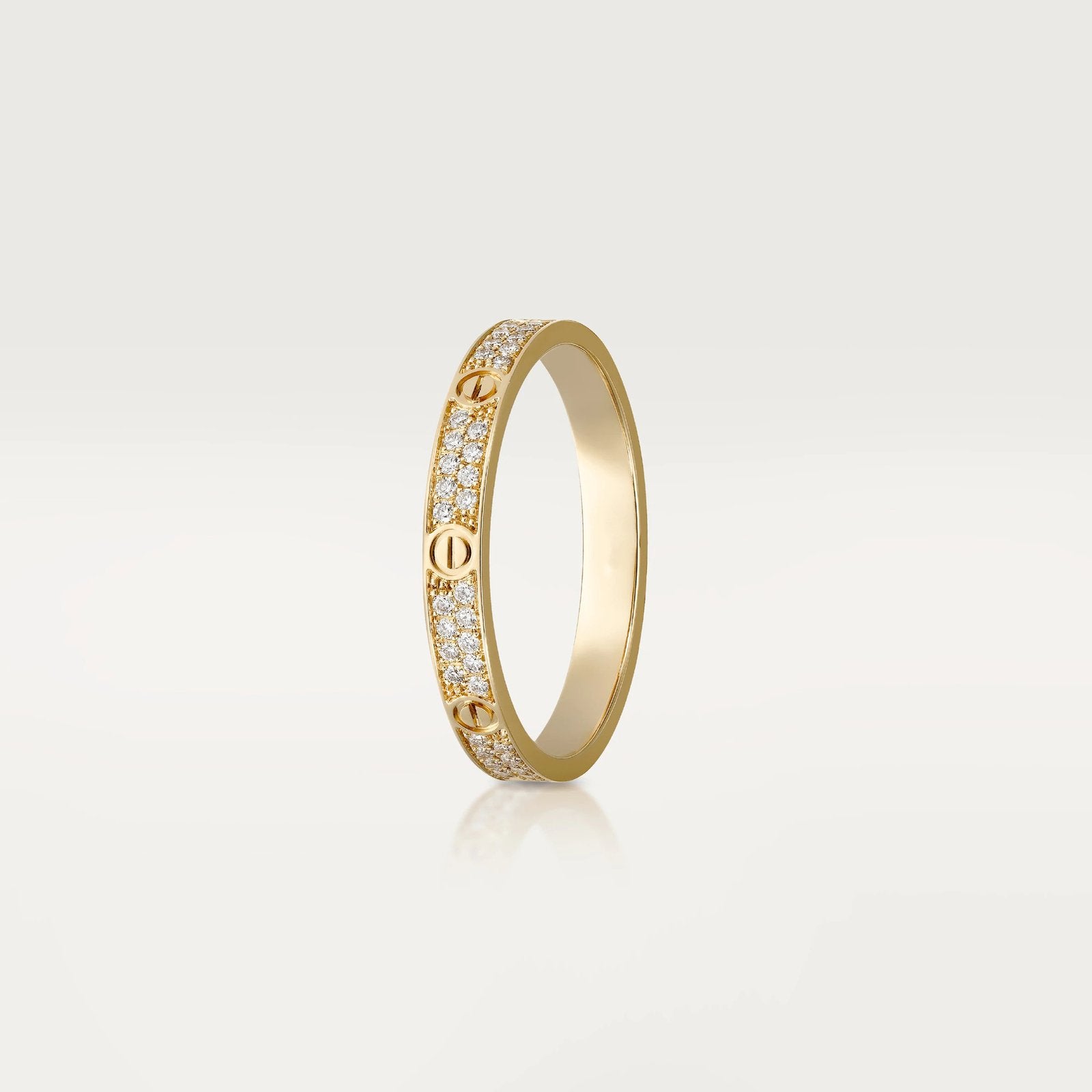 Gold-Plated CZ Slim Band Ring