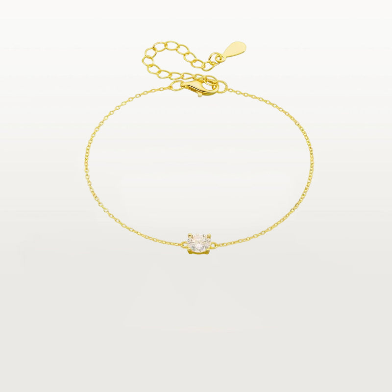 Gold  Single Diamond Bracelet