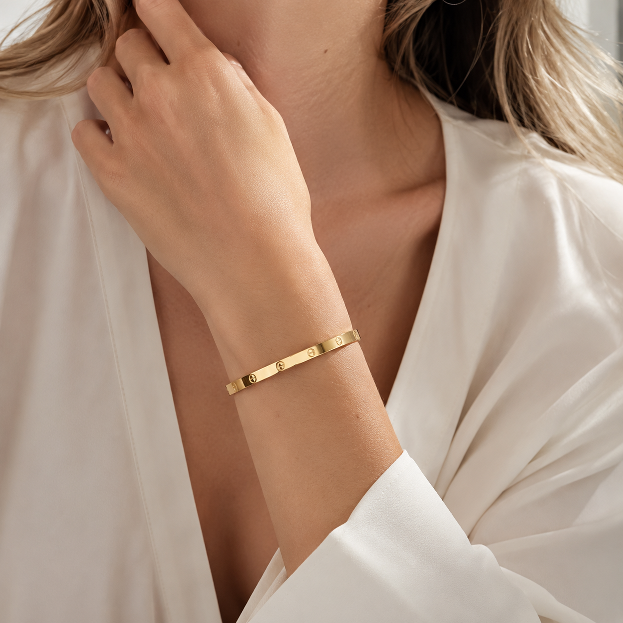 Classic Screw Bracelet · Small Model · 18K Gold Plated